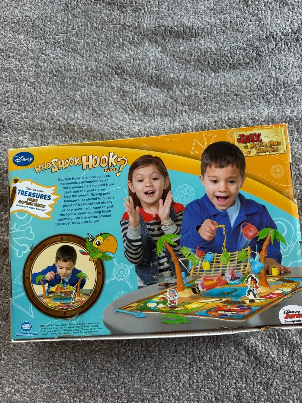 Disney Who Shook Hook? Kids Board Game - Yellow Box